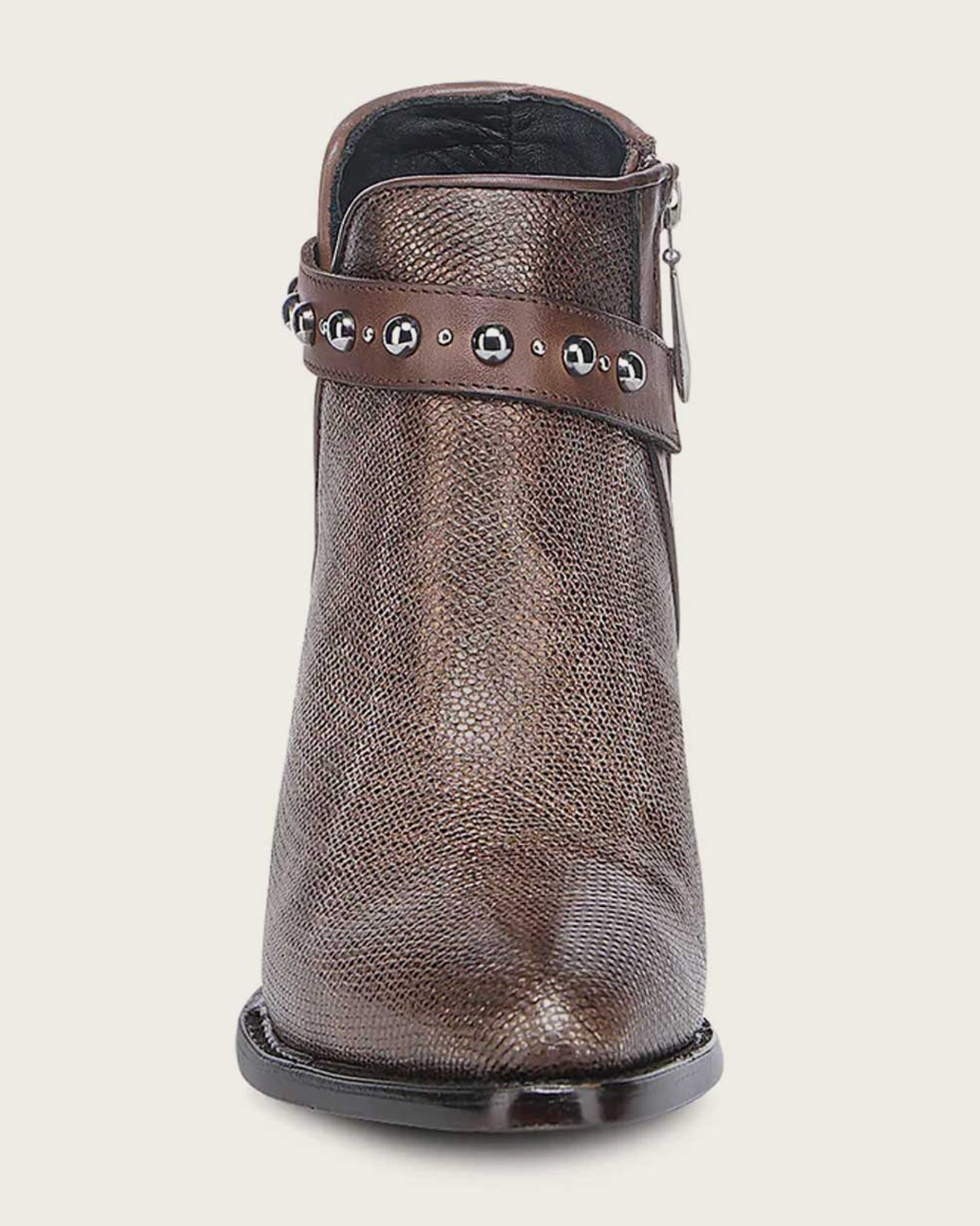 Cuadra Gold Karung Zipper & Studs Round Toe CU951