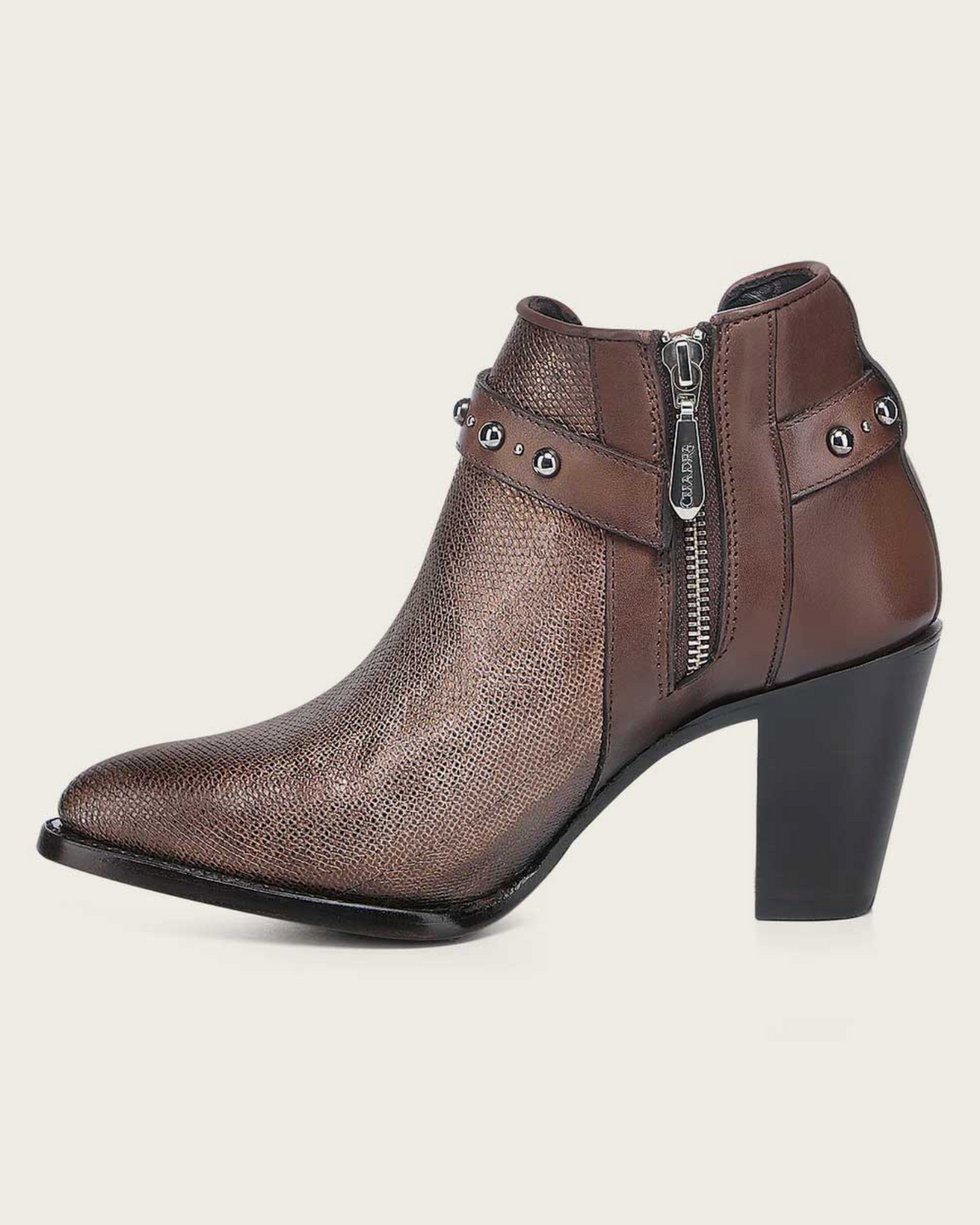 Cuadra Gold Karung Zipper & Studs Round Toe CU951