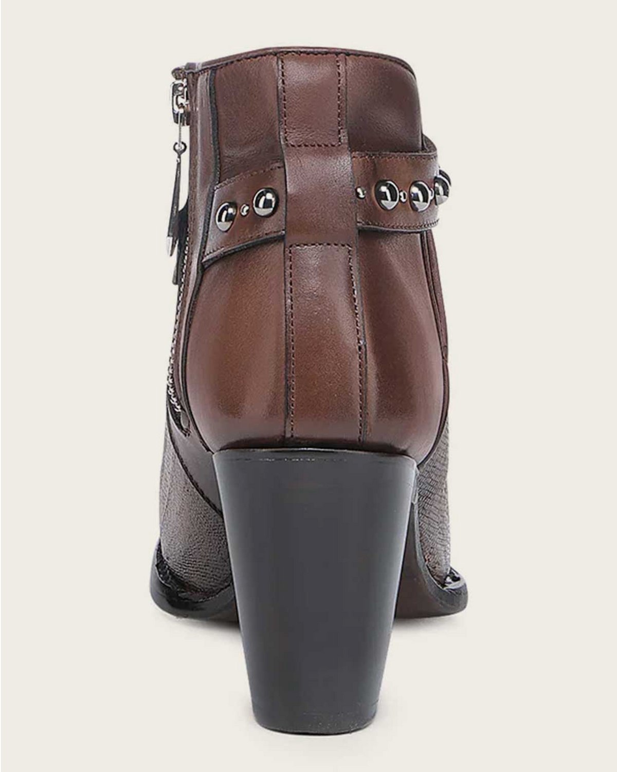 Cuadra Gold Karung Zipper & Studs Round Toe CU951