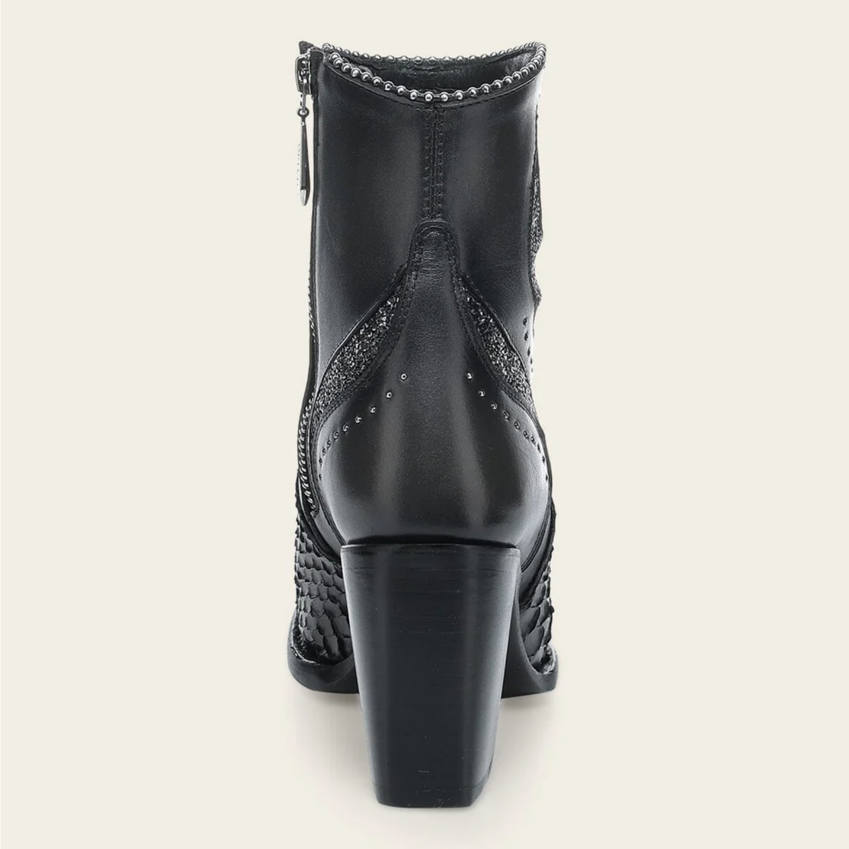 Cuadra Oxford Python Zipper & Studs Pointed Toe CU958