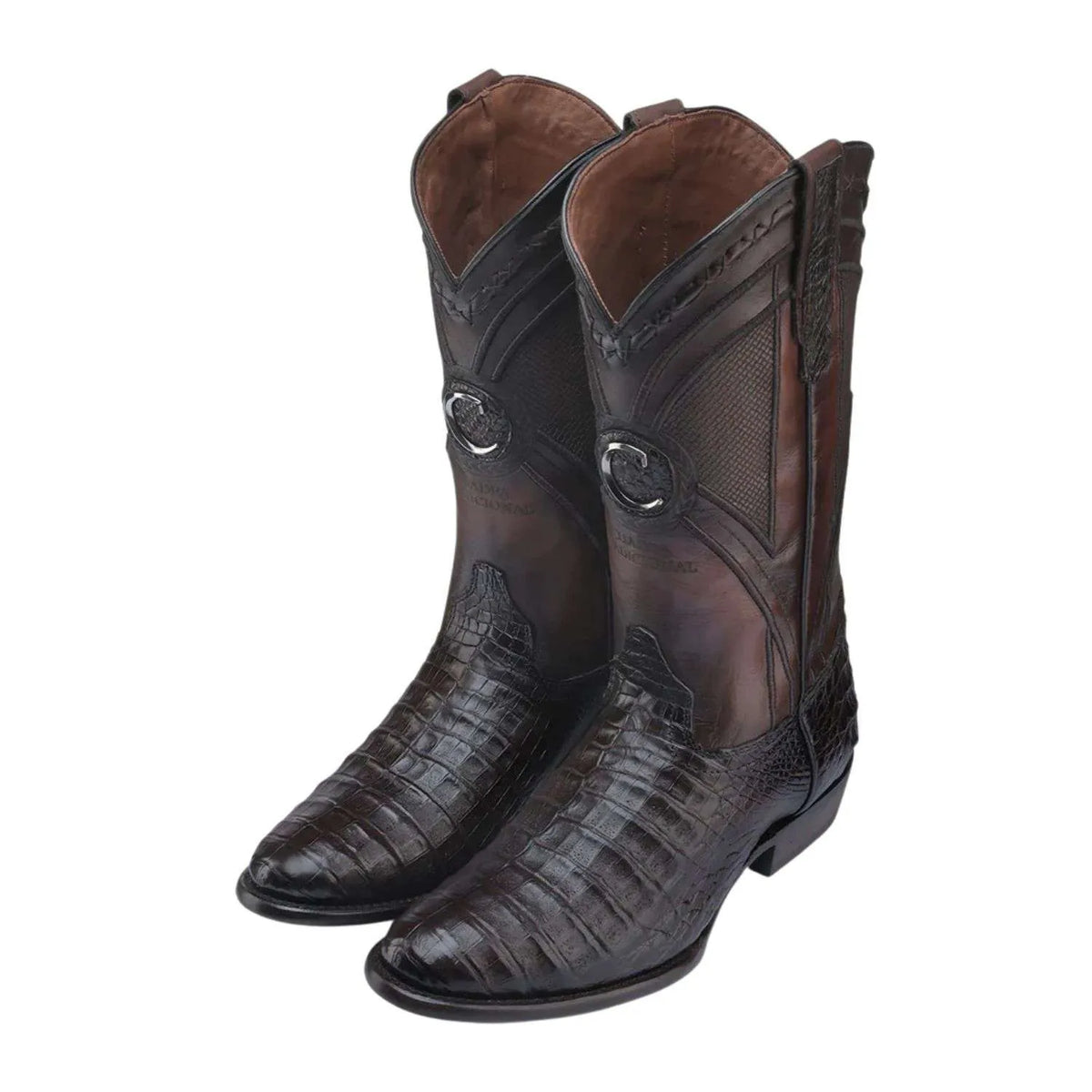 Cuadra Brown Caiman Embroidery & Laser & Woven CU857