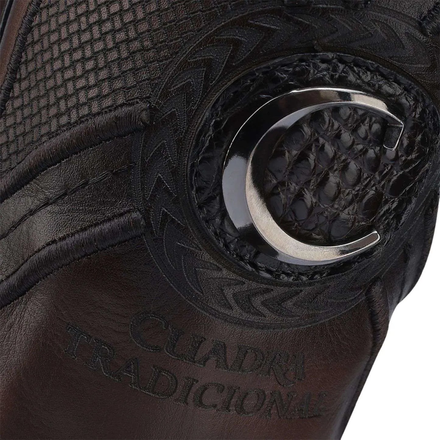 Cuadra Brown Caiman Embroidery & Laser & Woven CU857