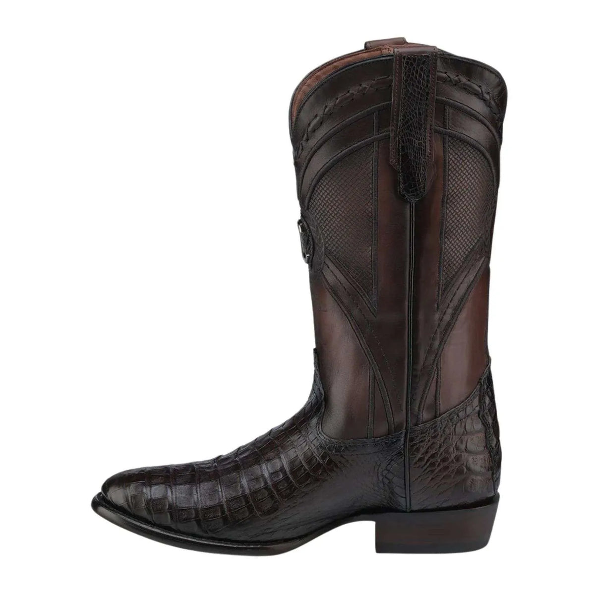 Cuadra Brown Caiman Embroidery & Laser & Woven CU857