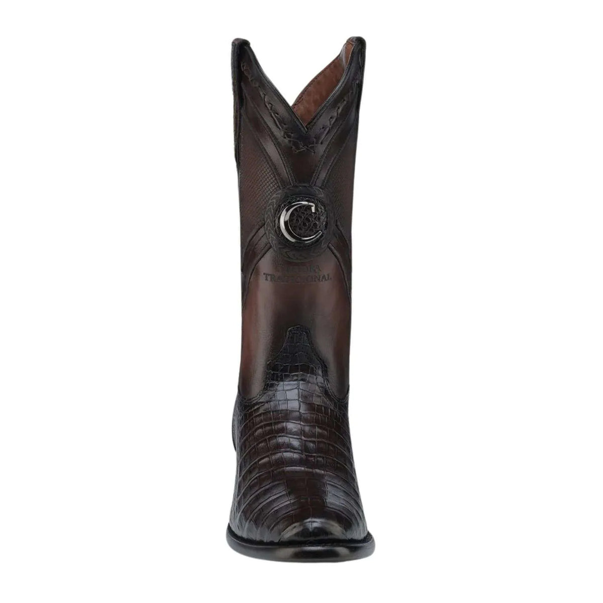 Cuadra Brown Caiman Embroidery & Laser & Woven CU857