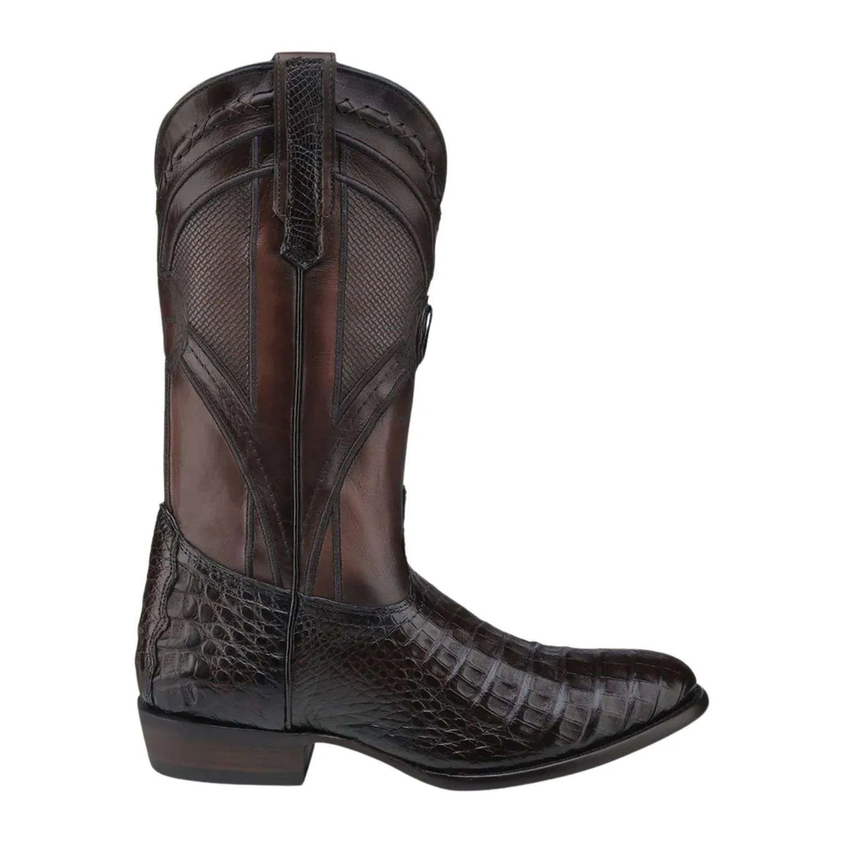 Cuadra Brown Caiman Embroidery & Laser & Woven CU857
